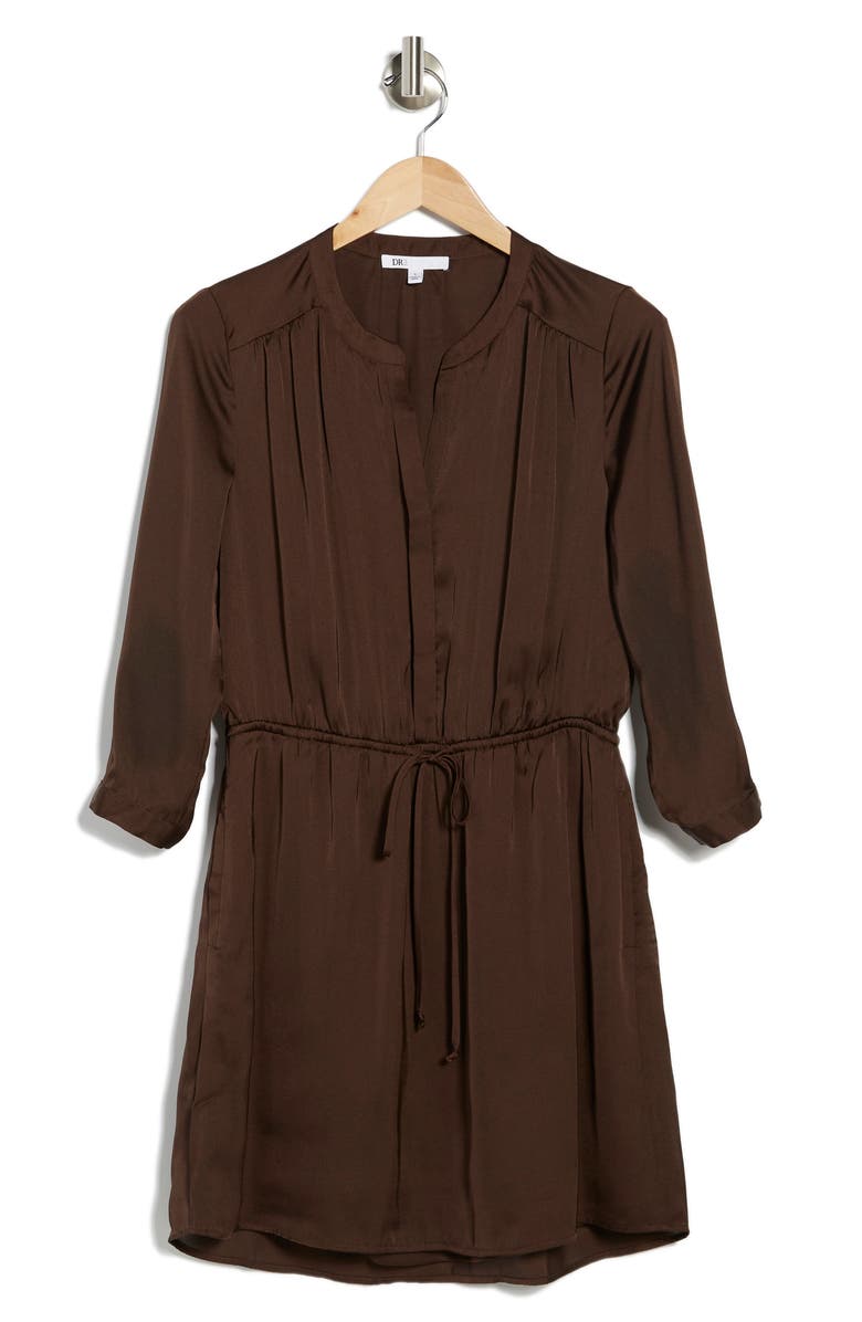 DR2 by Daniel Rainn Split Neck Satin Dress, Alternate, color,