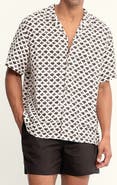 AUTO-REPLY™ Alex Printed Linen Blend Camp Shirt