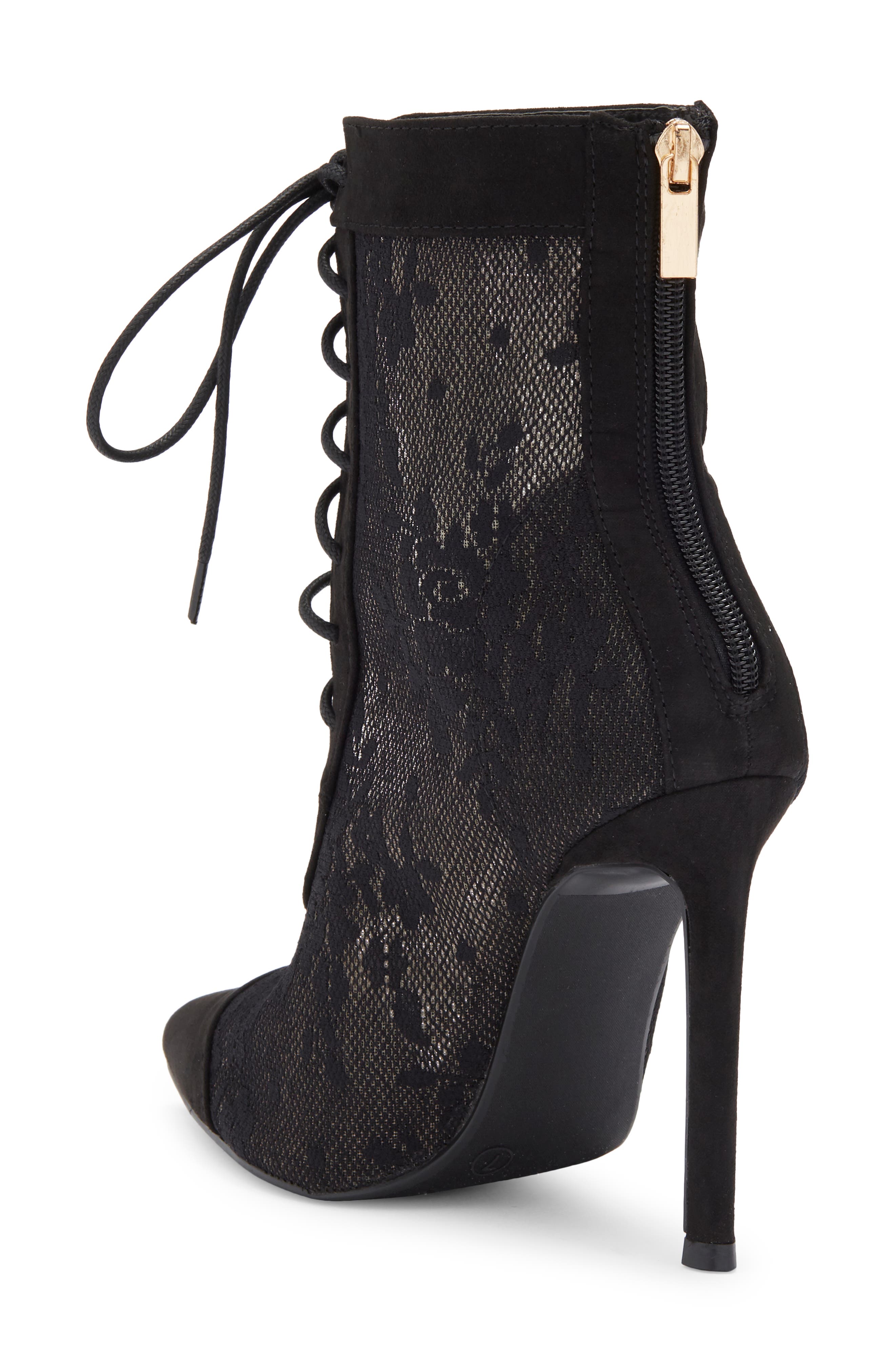 WILD DIVA LOUNGE Shaya Sheer Lace Boot, Alternate, color, 
