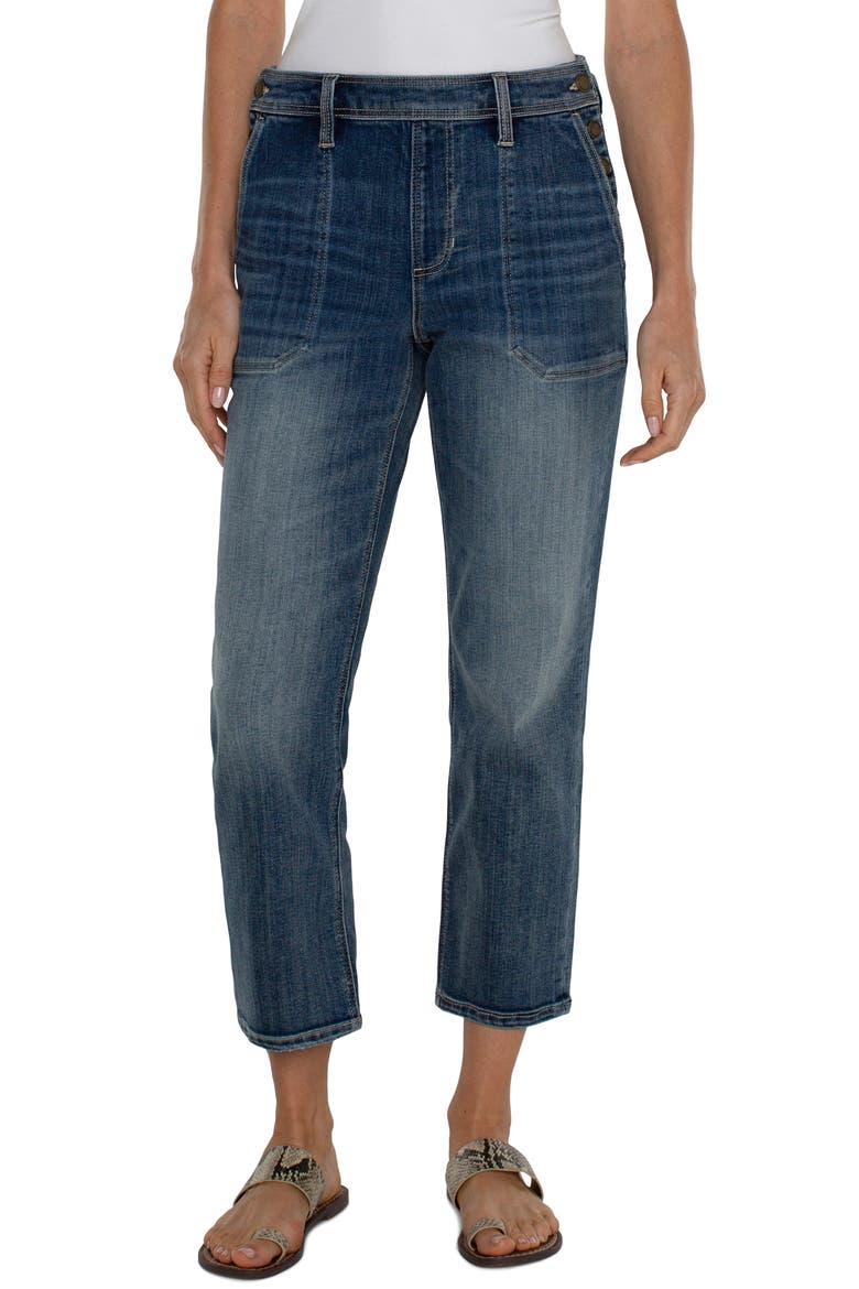 Easy Utility Crop Straight Leg Jeans, Main, color, MACBRIDE
