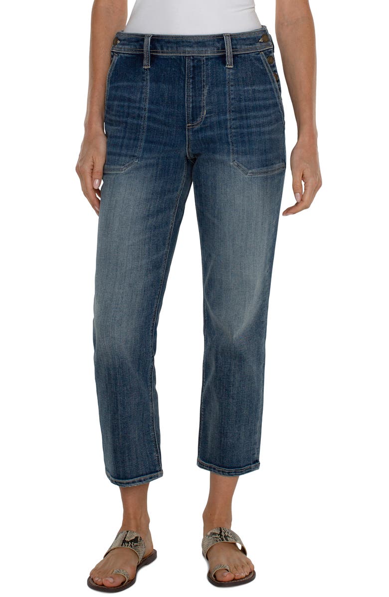 Liverpool Los Angeles Easy Utility Crop Straight Leg Jeans, Main, color, 
