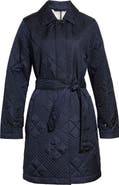 Burberry Darliston Iconic Check Quilted Trench Coat