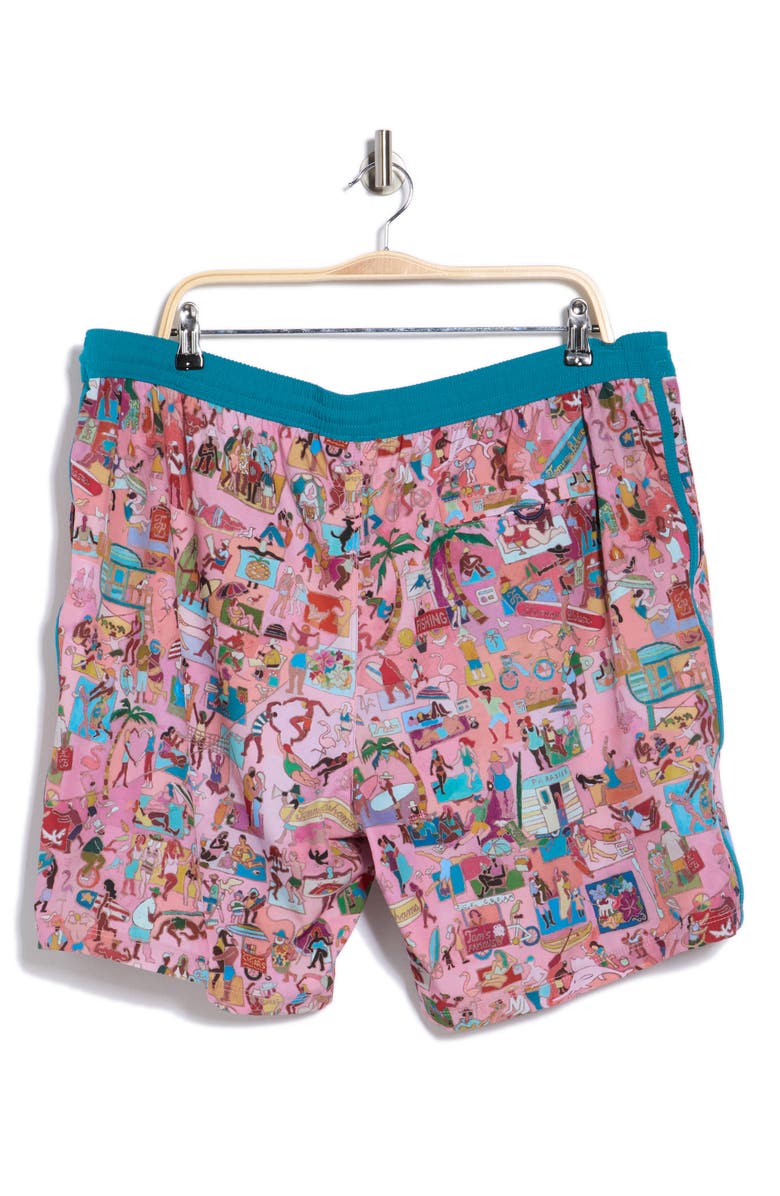 Tommy Bahama Baja Scenic To Believe It 8-Inch Swim Trunks, Alternate, color, Beach Blossom