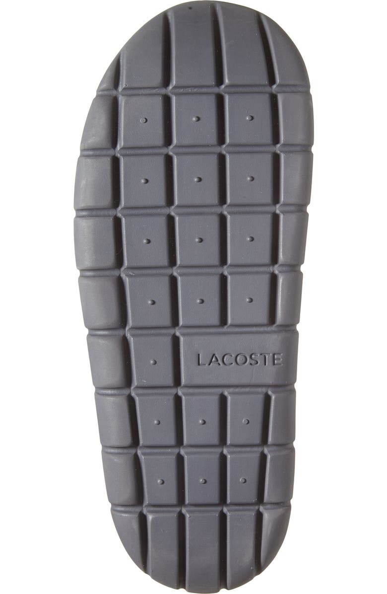 Lacoste Serve 2 Slipper, Alternate, color, Brown/ Dark Grey