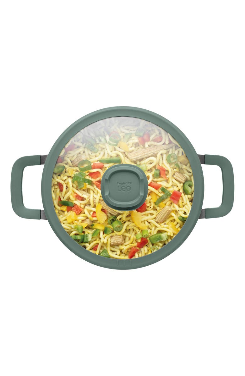 BergHOFF Leo Forest Nonstick 5.9-Quart Covered Stockpot, Alternate, color, Gray