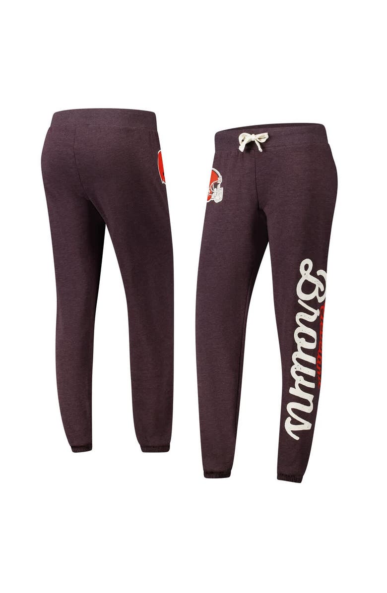 G-III 4HER BY CARL BANKS Women's G-III 4Her by Carl Banks Brown Cleveland Browns Scrimmage Fleece Pants, Alternate, color, Brown