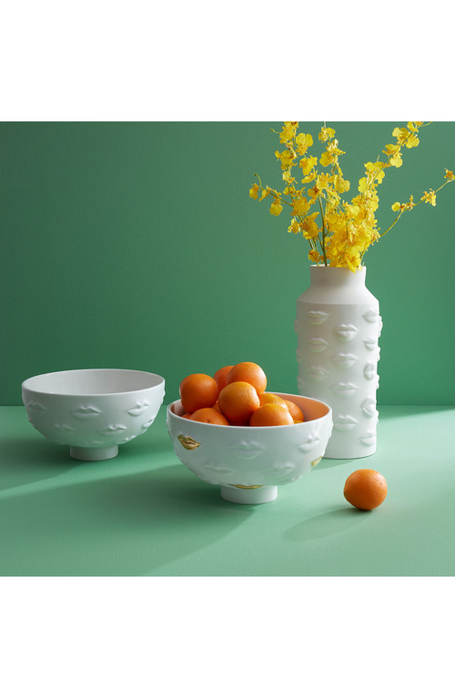 Jonathan Adler Gala Lips White Bowl In White