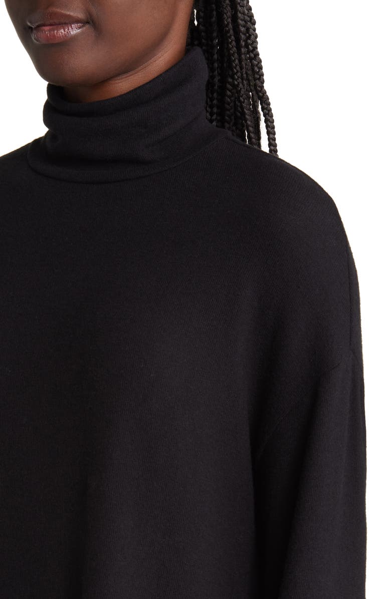 Reformation Turtleneck Long Sleeve Knit Dress, Alternate, color, 