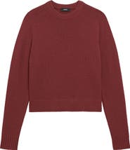 Theory Cashmere Crewneck Crop Sweater
