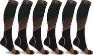 EXTREME FIT Pack of 6 Copper Infused Knee High Socks
