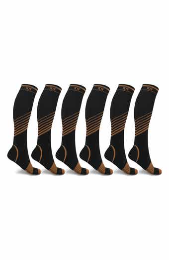 EXTREME FIT Pack of 6 Copper Infused Knee High Socks