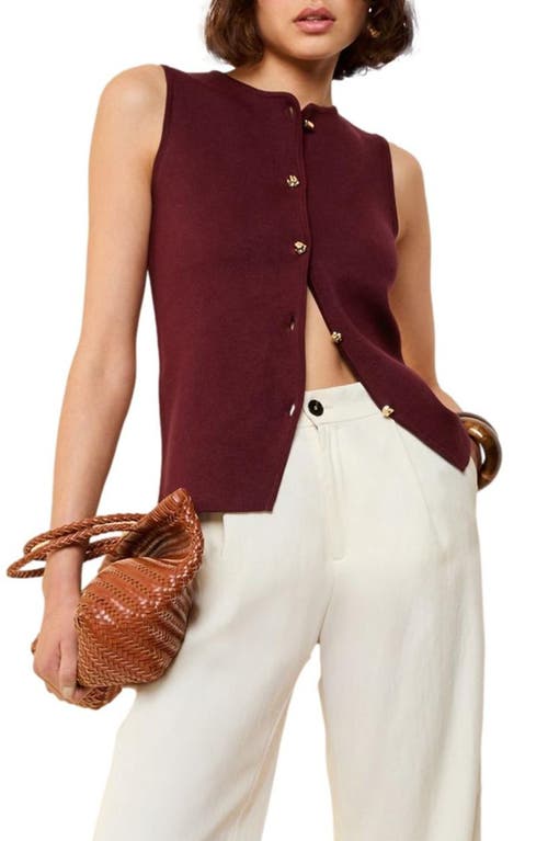 Friends Like These Gold Button Knit Vest