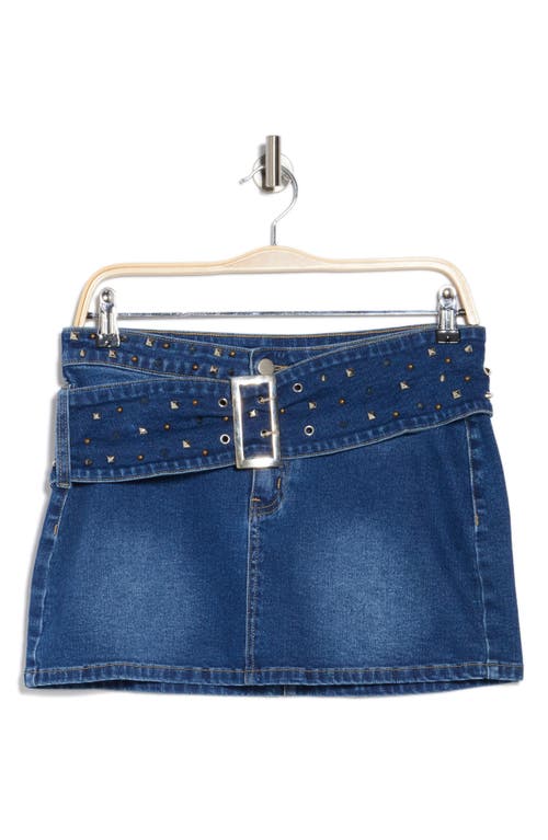 PTCL PTCL STUDDED BELT DENIM MINISKIRT