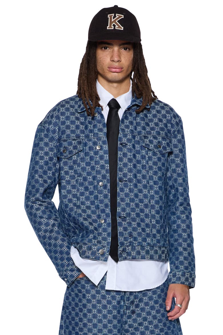 Oh G Klassic Denim Trucker Jacket, Alternate, color, DENIM