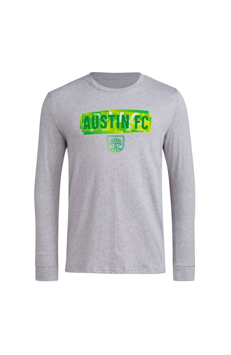 adidas Men's adidas Gray Austin FC Local Pop AEROREADY Long Sleeve T-Shirt, Alternate, color, Gray
