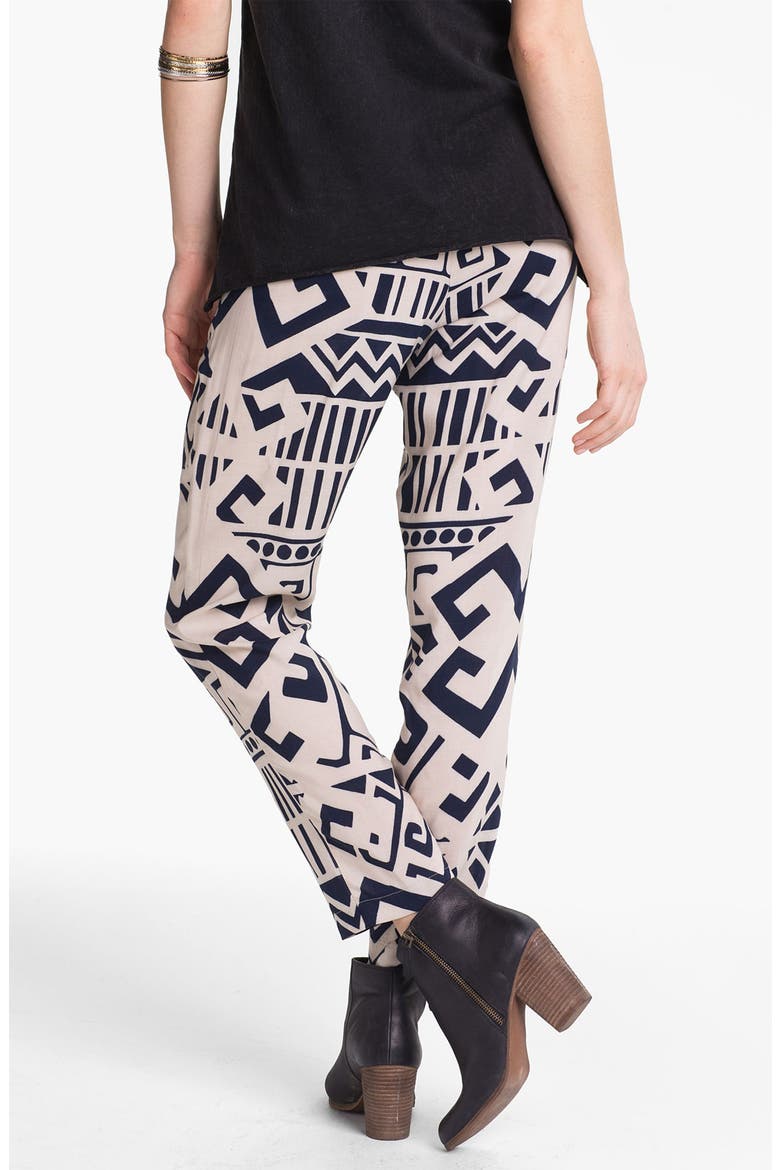 Woven Pants, Alternate, color, BLUE/ IVORY