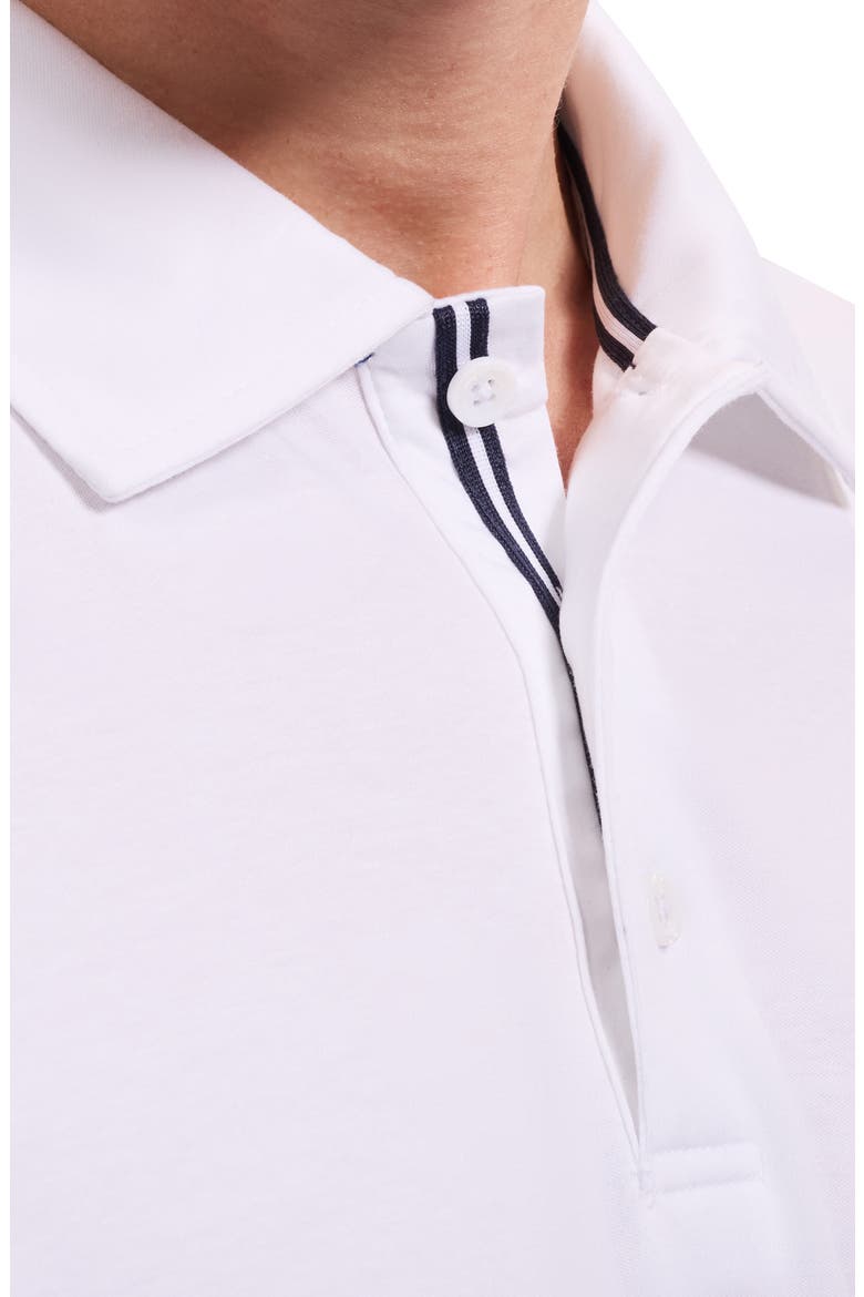 Three Button Performance Polo, Alternate, color, WHITE