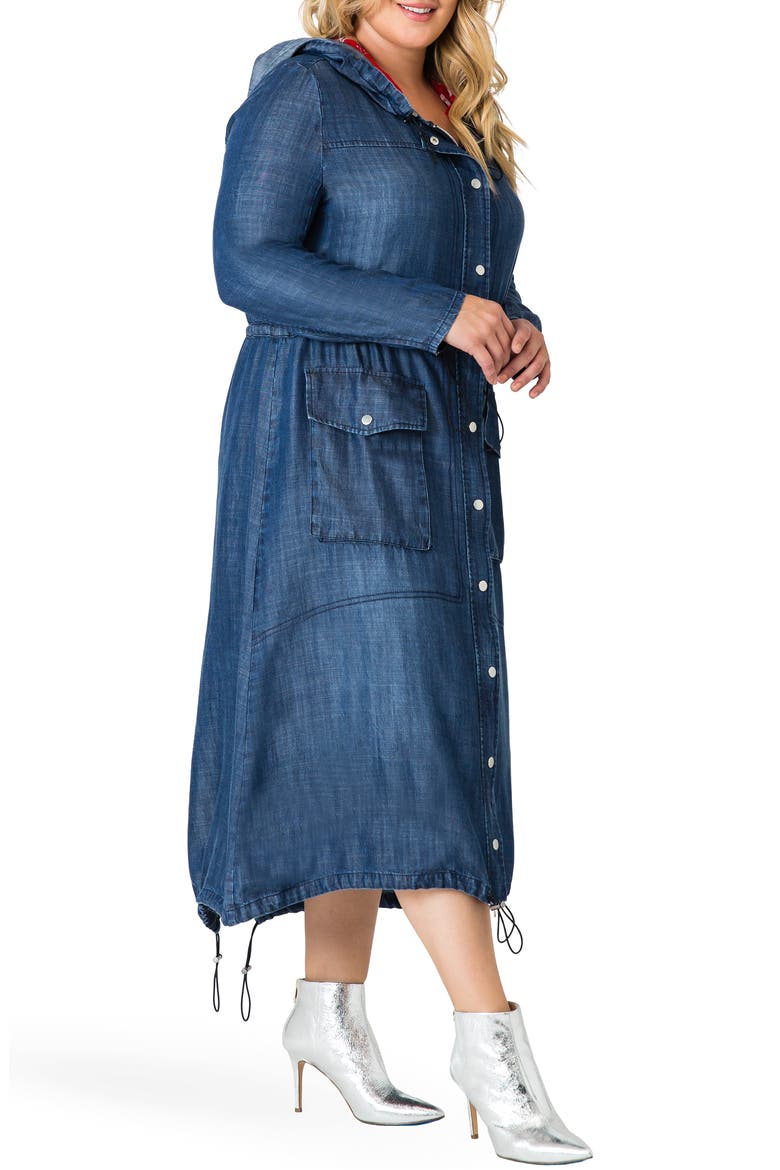 Nova Tencel® Hooded Dress, Alternate, color, NAVY