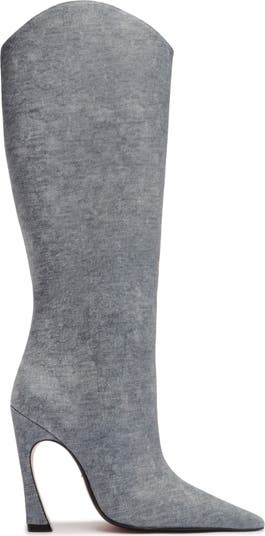 Maryann Up Curve Pointed Toe Tall Boot