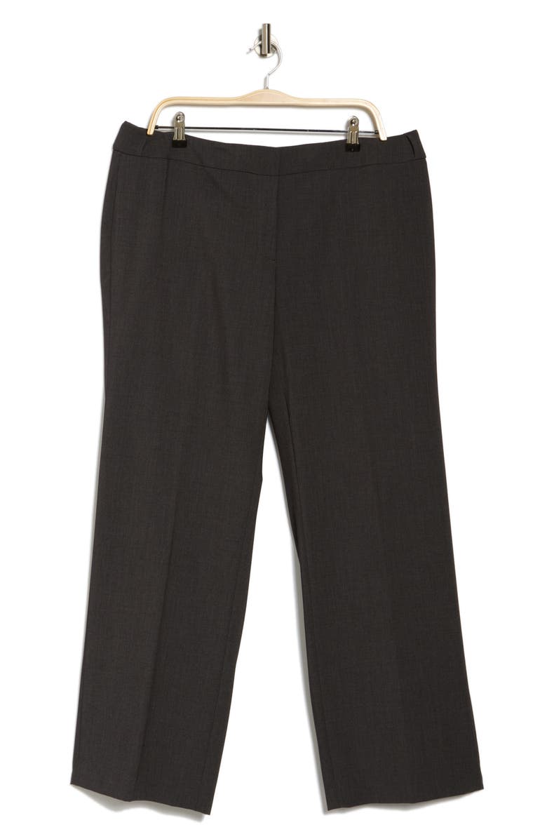 Calvin Klein Flat Front Pants, Alternate, color, Charcoal