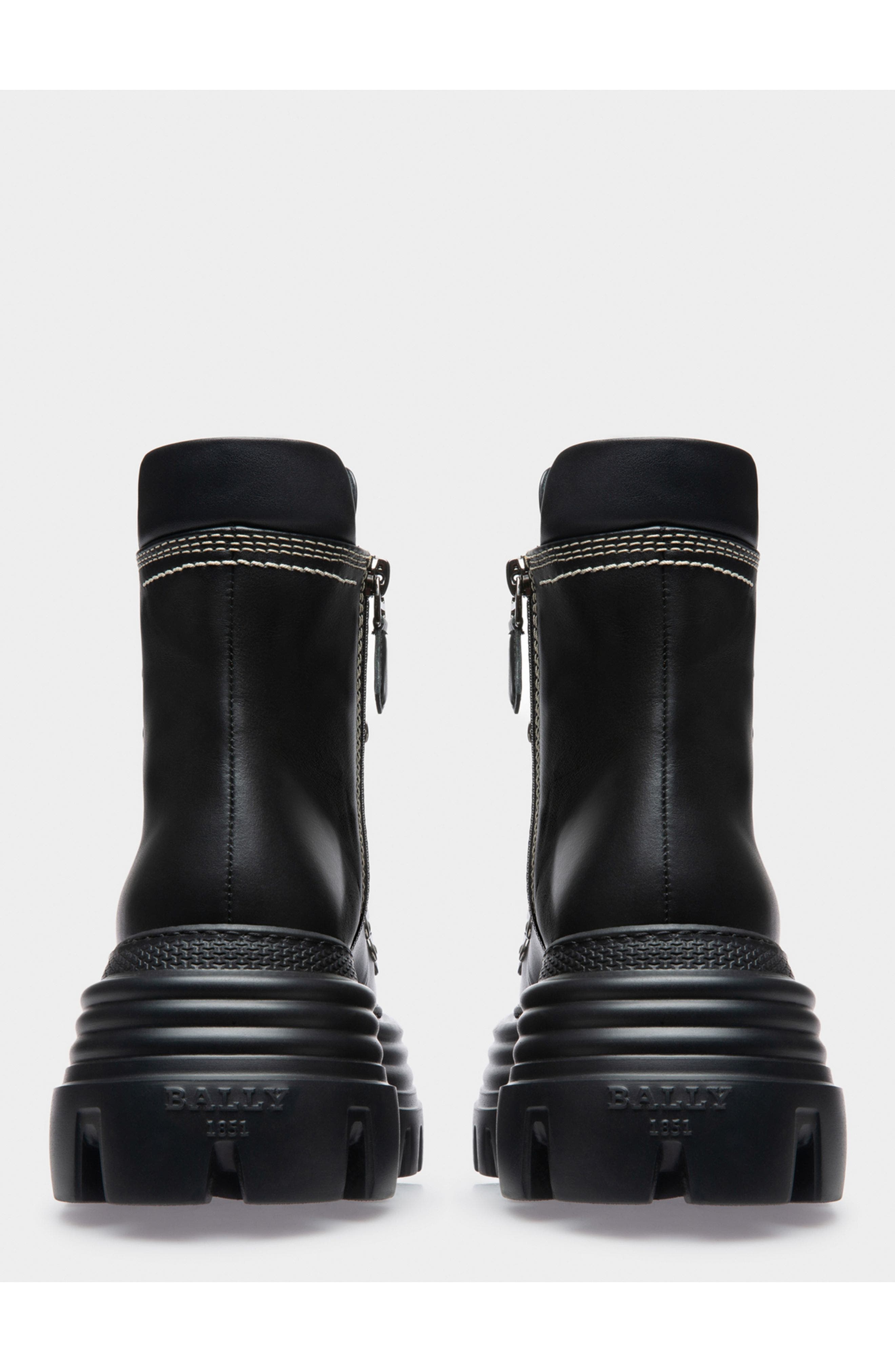 Bally Graciella Leather Booties, Alternate, color, 