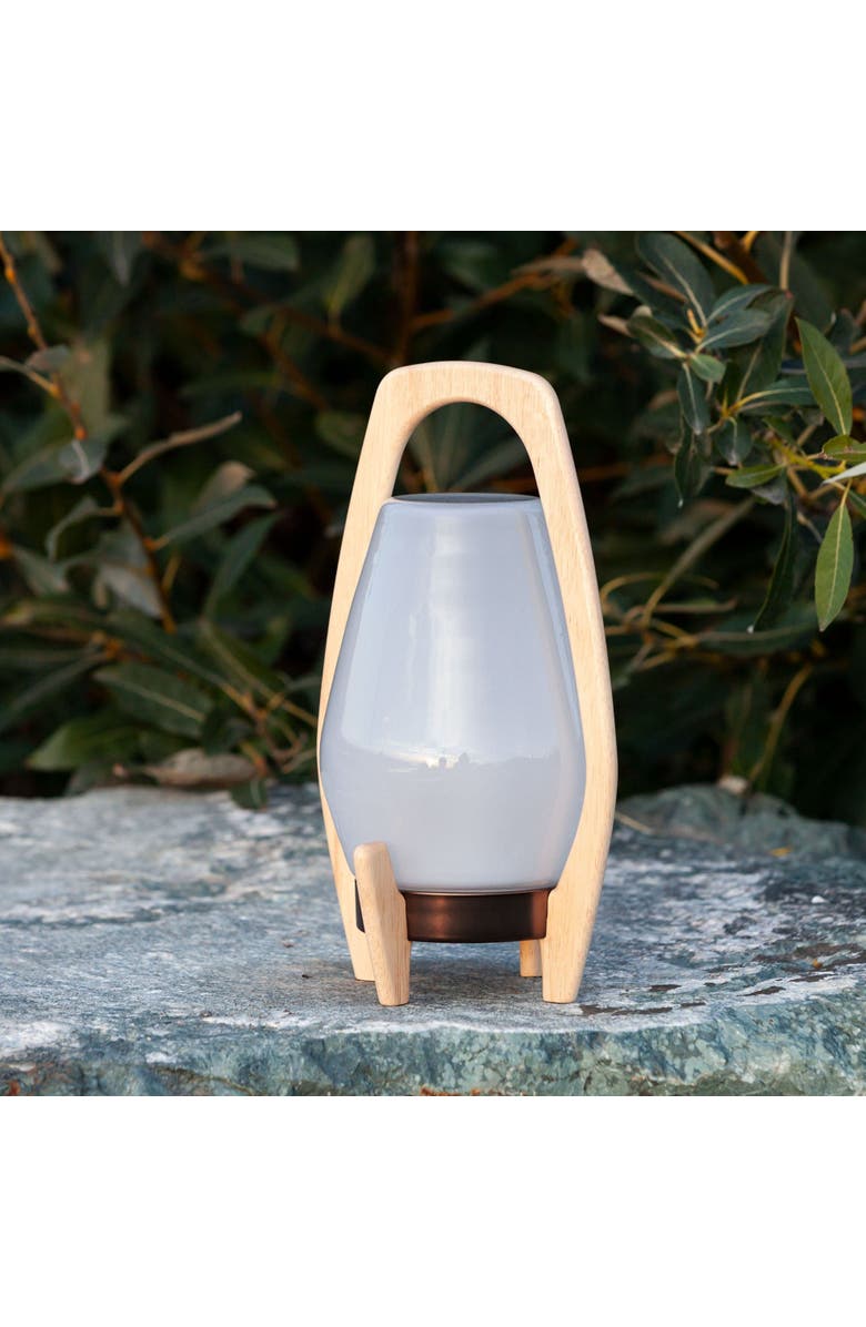 Allsop Home & Garden Drifter Lantern - Rechargeable Glass LED Lanterns, Alternate, color, Beige