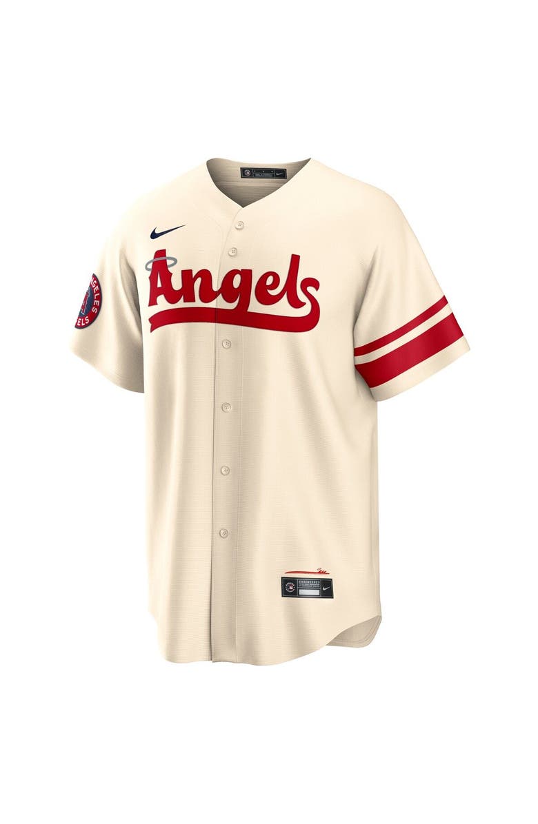 Nike Men's Nike Shohei Ohtani Cream Los Angeles Angels City Connect Replica Player Jersey, Alternate, color, 