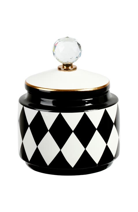 8" Harlequin Urn with Lid, Small