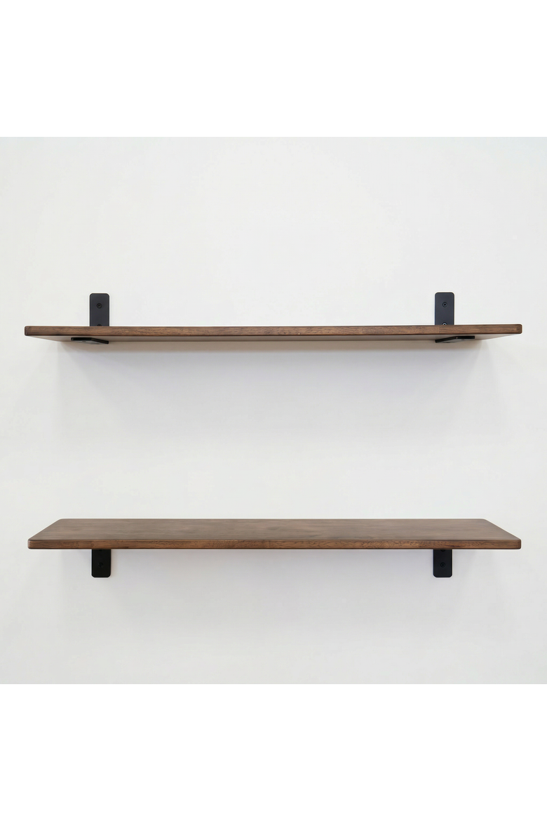 Kingsley 10" DIY Home Wall Shelf Brackets | 6-Pack, Main, color, Black