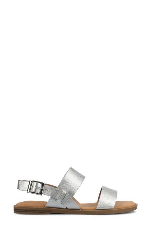 Journee Collection Lavine Slingback Sandal In Silver