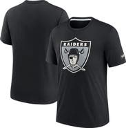 Nike Men's Nike Black Las Vegas Raiders Rewind Playback Logo Tri-Blend T-Shirt