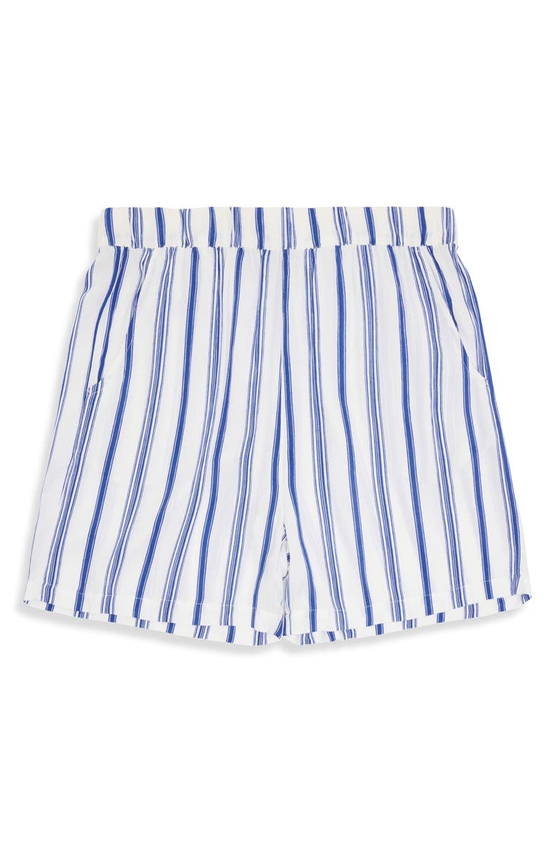CARIBBEAN JOE Crinkle Cabana Shorts, Alternate, color, Blue