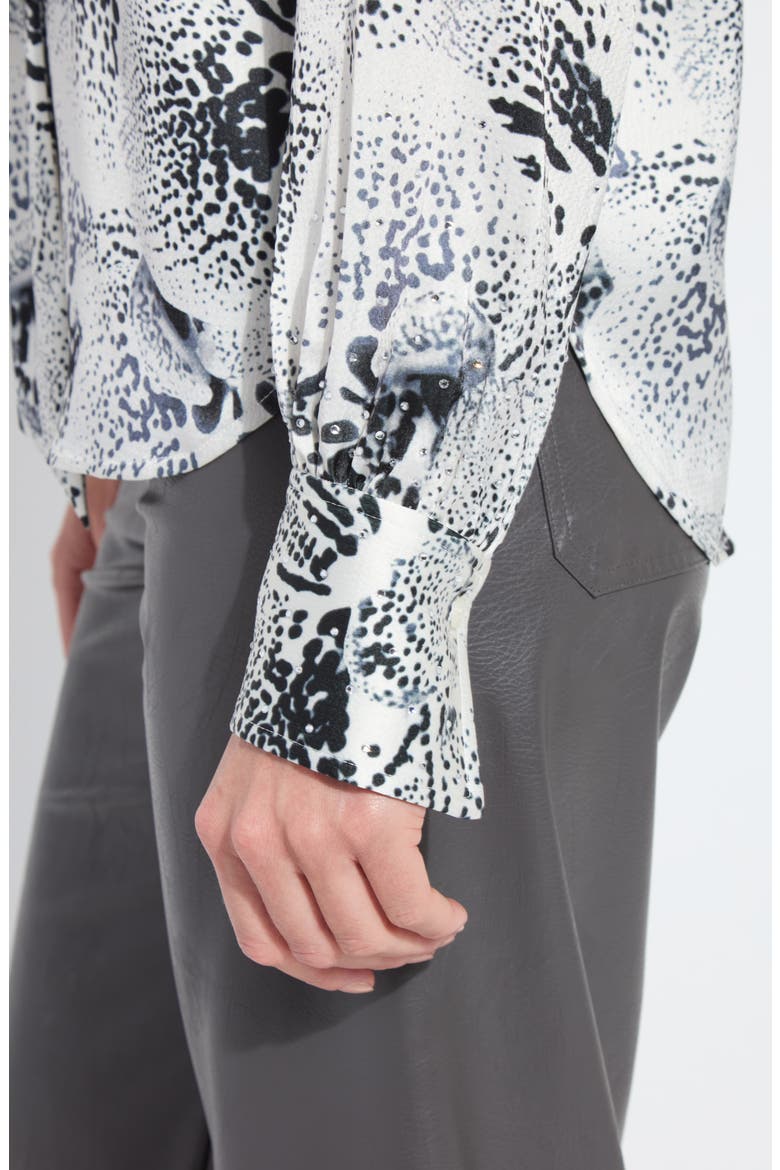 Onyx Embellished Mock Neck Top, Alternate, color, WINTER ORCHID