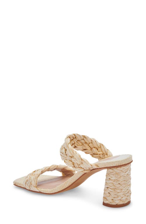Dolce Vita Paily Raffia Braided Sandal In Vanilla