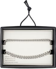 NORDSTROM RACK Men's 2-Pack Curb Link Stainless Steel Bracelets