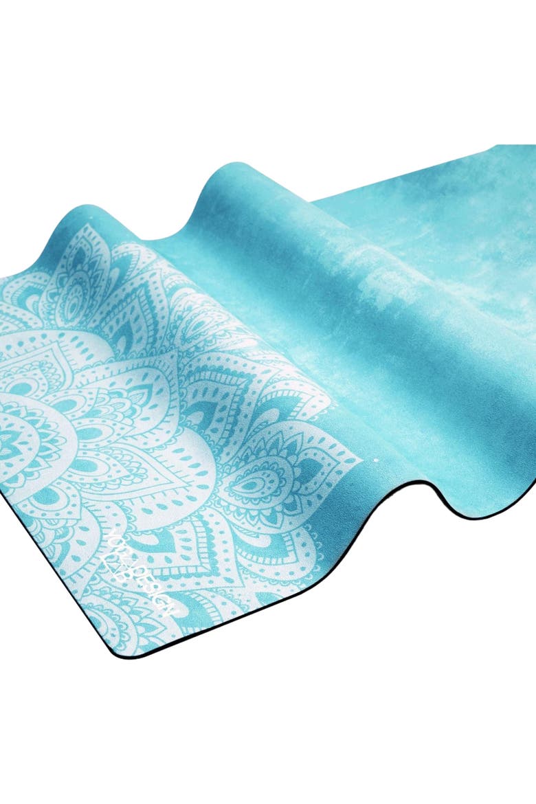 Combo Yoga Mat 5.5mm- 2-in-1, Alternate, color, Mandala Turquoise