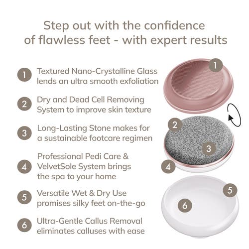 Geske Smartappguided Dual Foot Smoothener | 9 In Silver