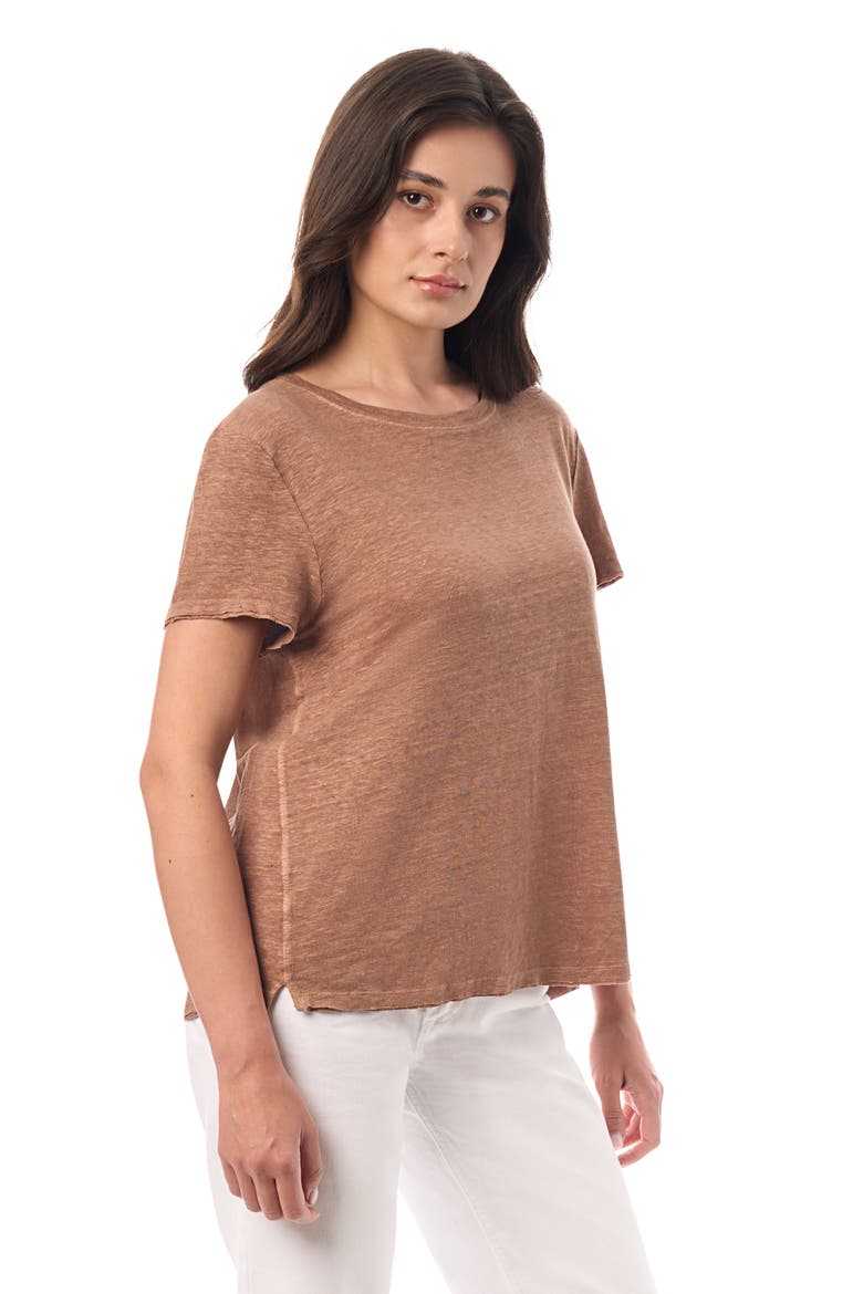 Linen Tee, Alternate, color, Nutshell
