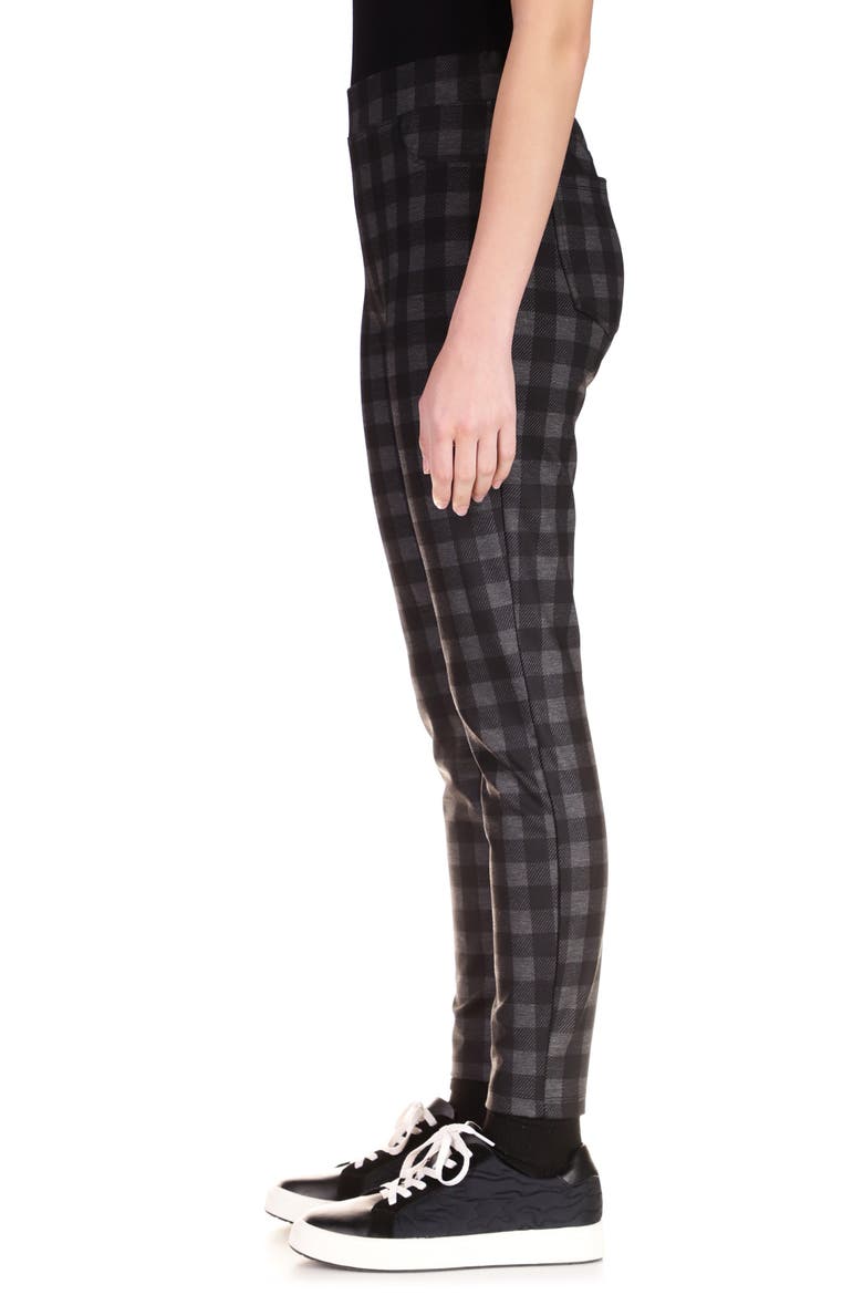Runway Plaid Leggings, Alternate, color, ONYX CHECK