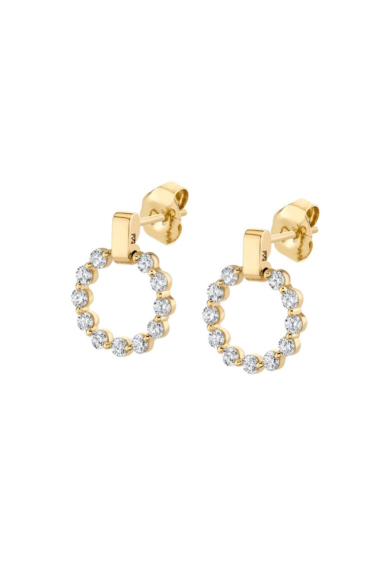 Cloud Mini Single Drop Earrings, Main, color, Yellow Gold