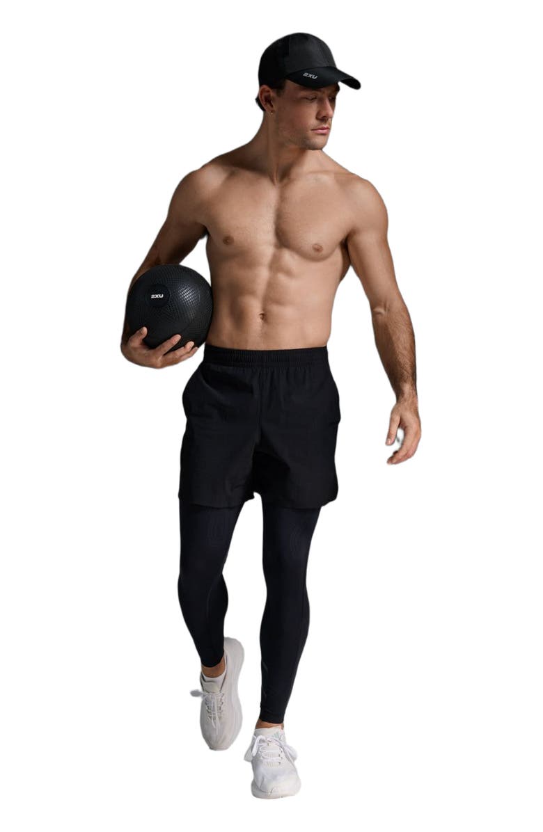 2XU Force Compression Tights, Alternate, color, Black/Nero