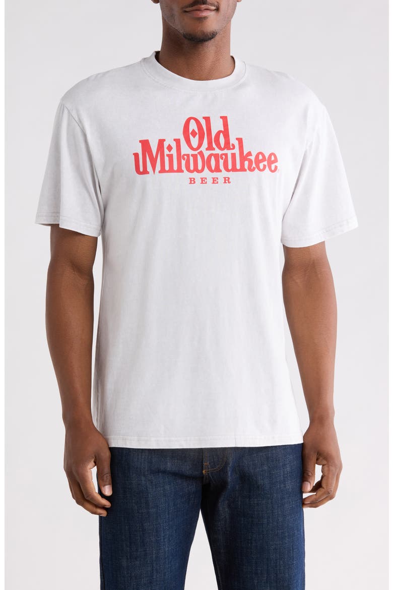 Old Milwaukee Pop Graphic Tee, Main, color, ICE GREY MINERAL