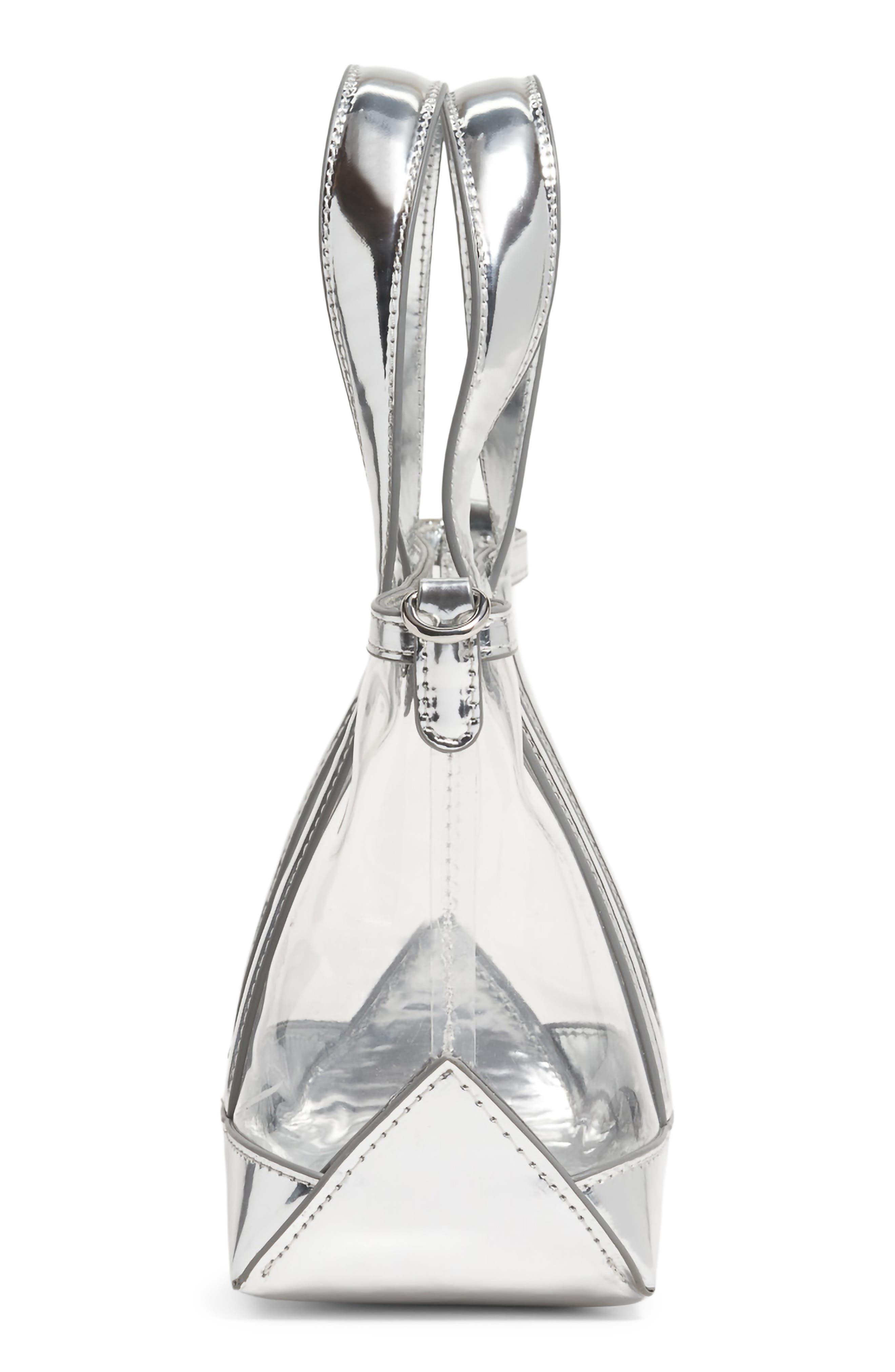 Stoney Clover Lane Mini Clear Tote, Alternate, color, Silver Metallic
