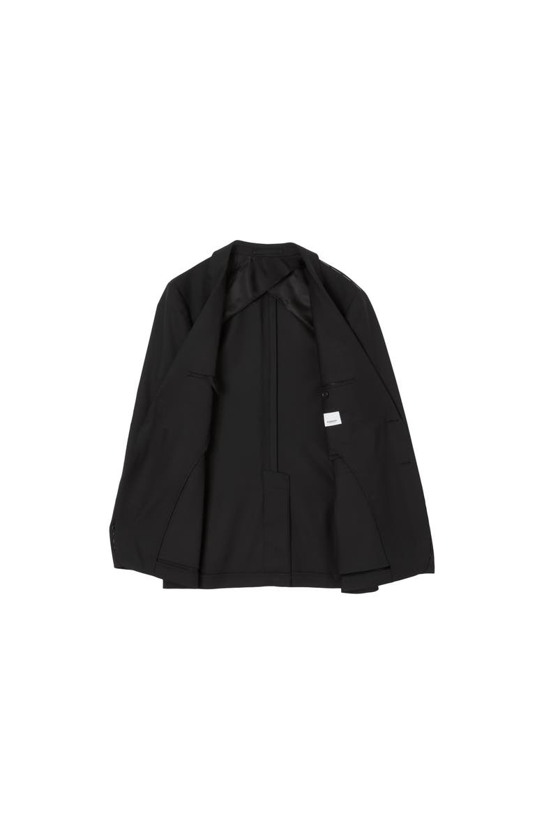 Burberry Wool Tailored Jacket, Alternate, color, Black