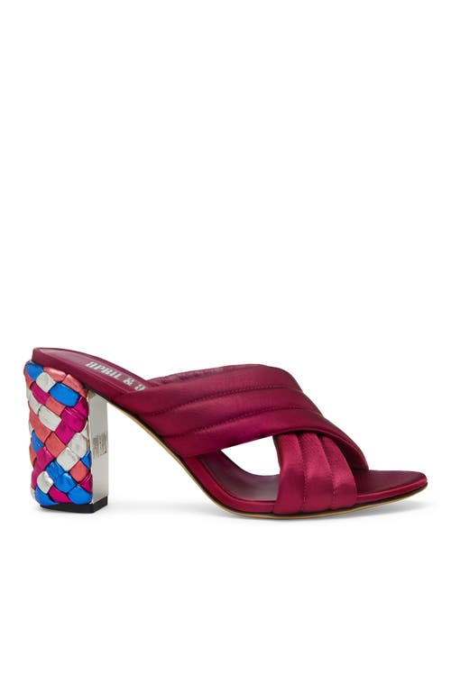 April & Alex Tami Heel In Burgundy