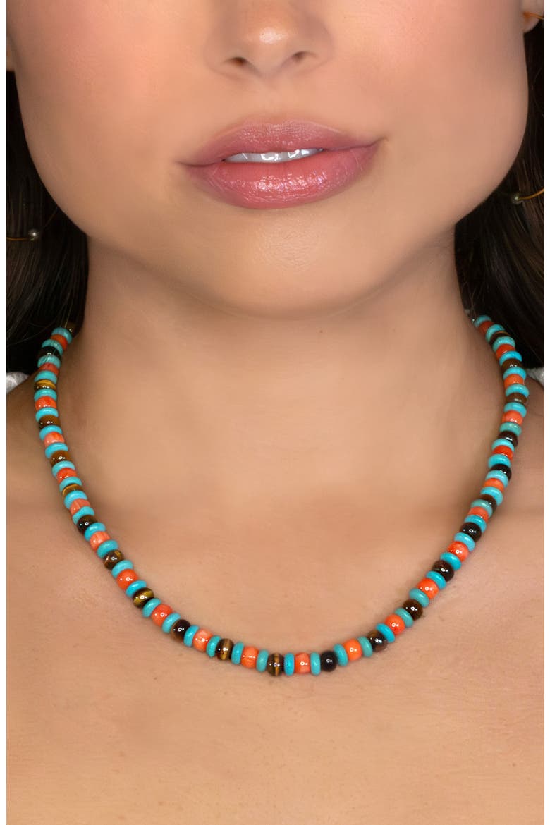 Palmer Bead Necklace, Alternate, color, TURQUOISE CORAL MULTI