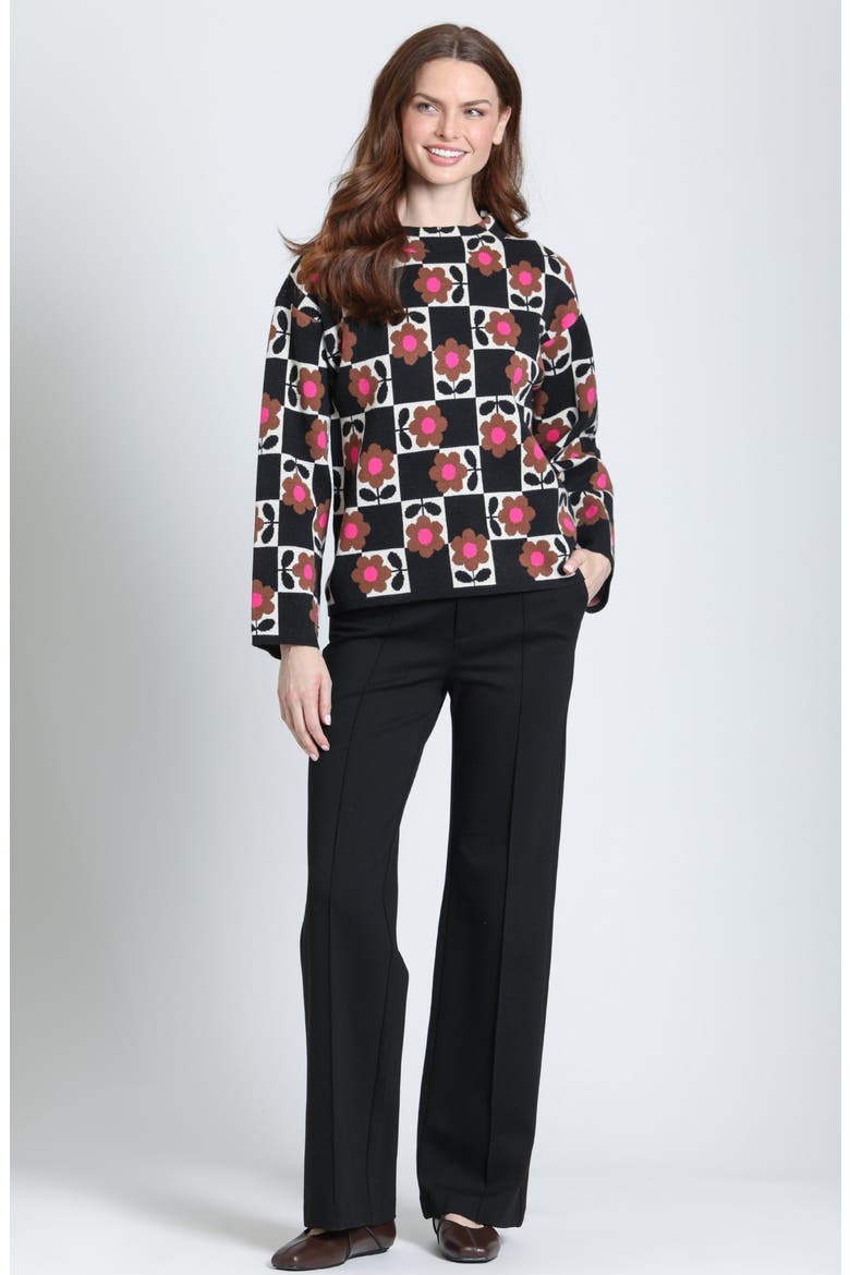 Funnel Neck Sweater, Alternate, color, HOT COCOA BLOOM