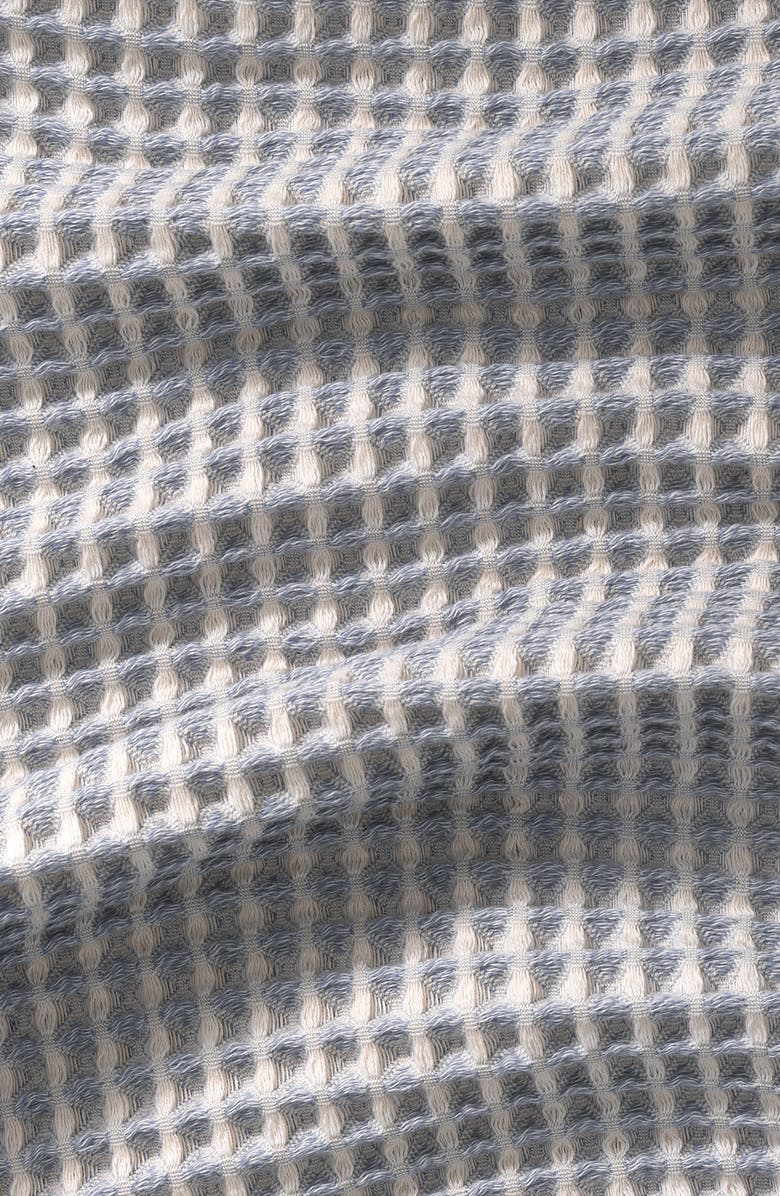 DKNY Pure Pure Yarn Dyed Cotton Waffle 4-Piece Bath & Hand Towel Set, Alternate, color, Chambray Blue