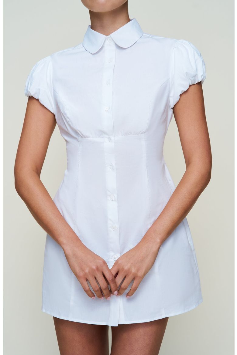 Liana Dress, Alternate, color, White