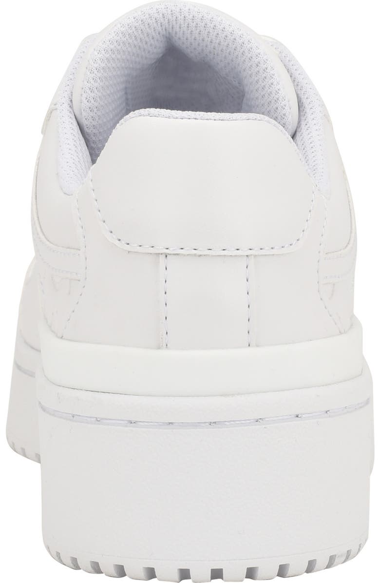 Calvin Klein Carlla Embossed Platform Sneaker, Alternate, color, White